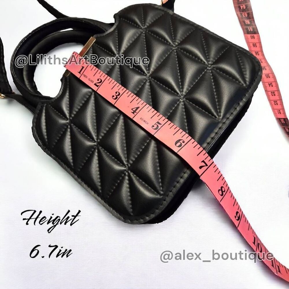 Quilted Square Crossbody Bag(Q007)-Bags for Women - Picture 7 of 11